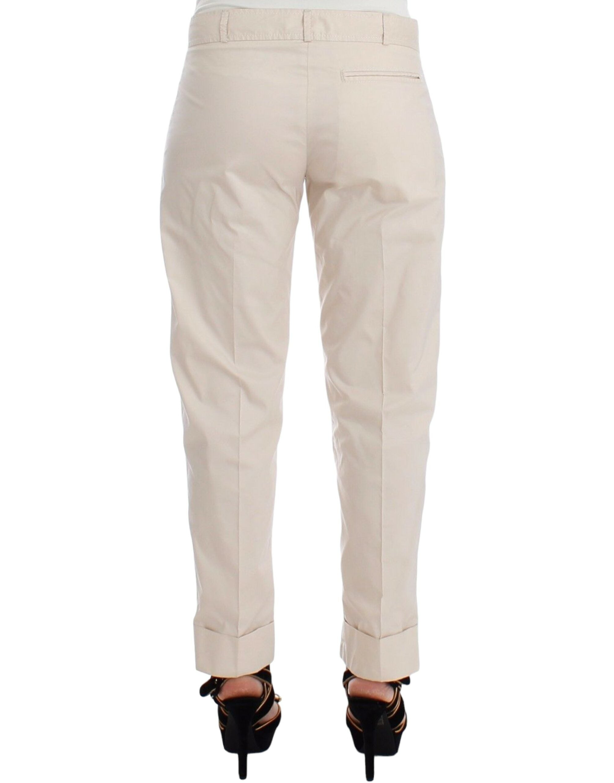 Ermanno Scervino Beige Chinos Casual Dress Pants Women's Khakis