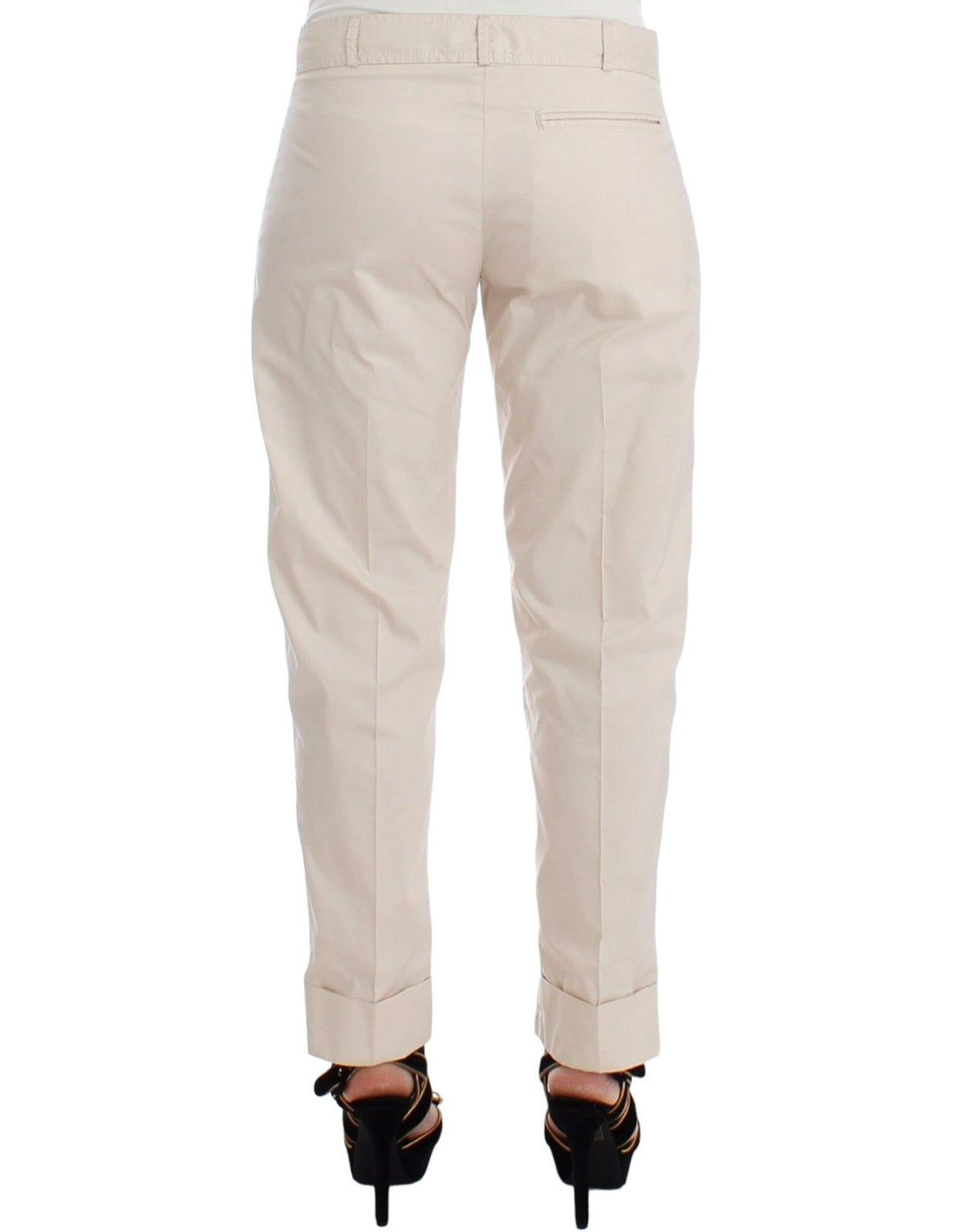 Ermanno Scervino Beige Chinos Casual Dress Pants Women's Khakis