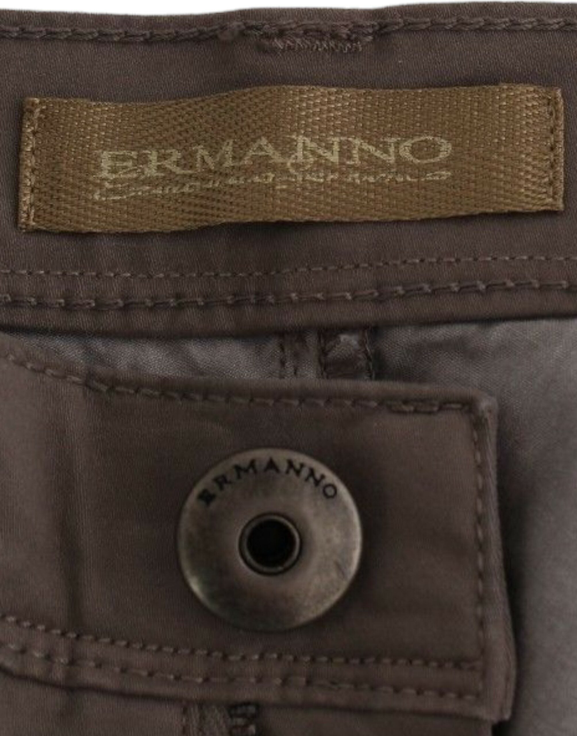 Ermanno Scervino Taupe Beige Slim Jeans Denim Pants Women's Skinny