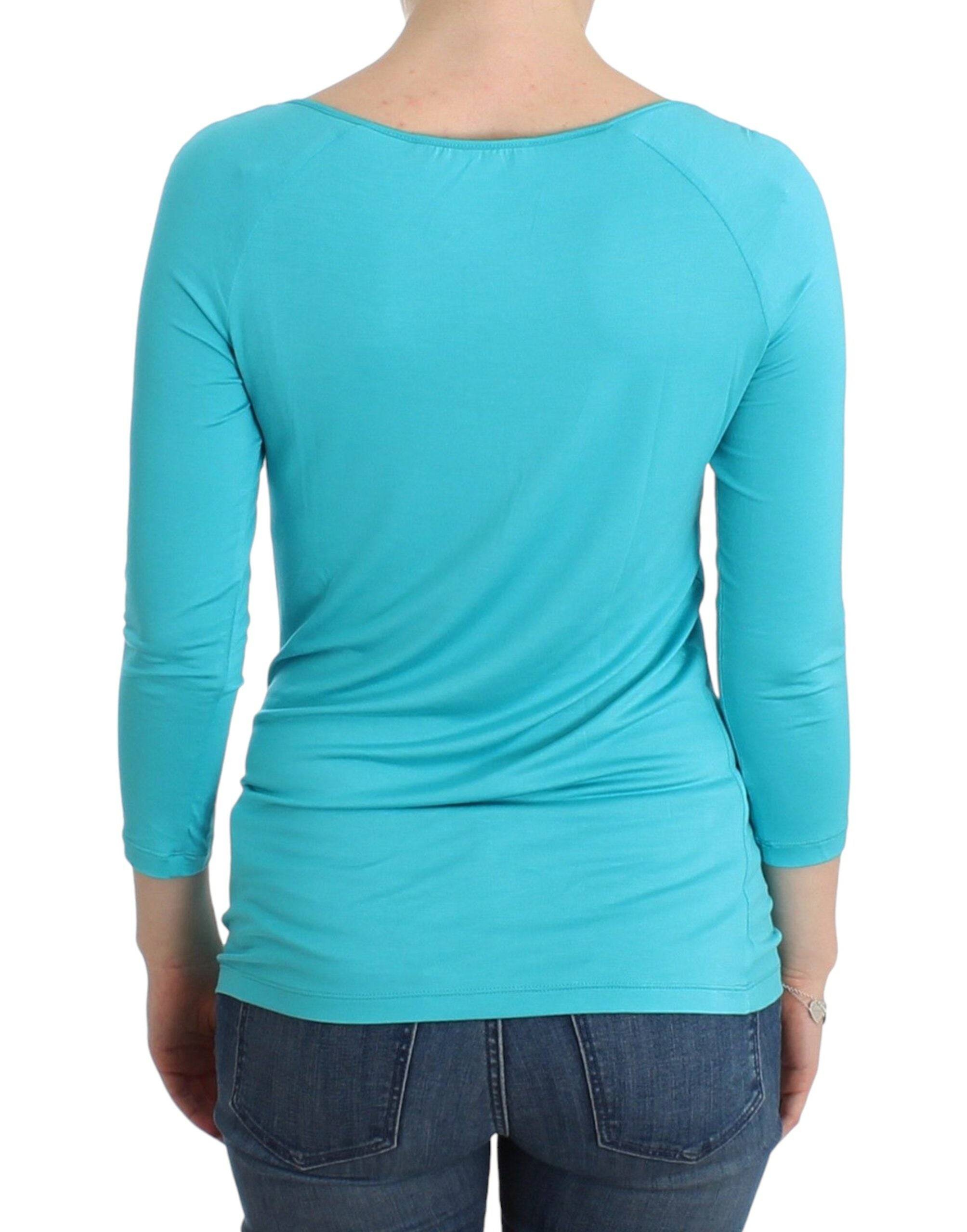Ermanno Scervino Elegant Blue Modal Blend Women's Top
