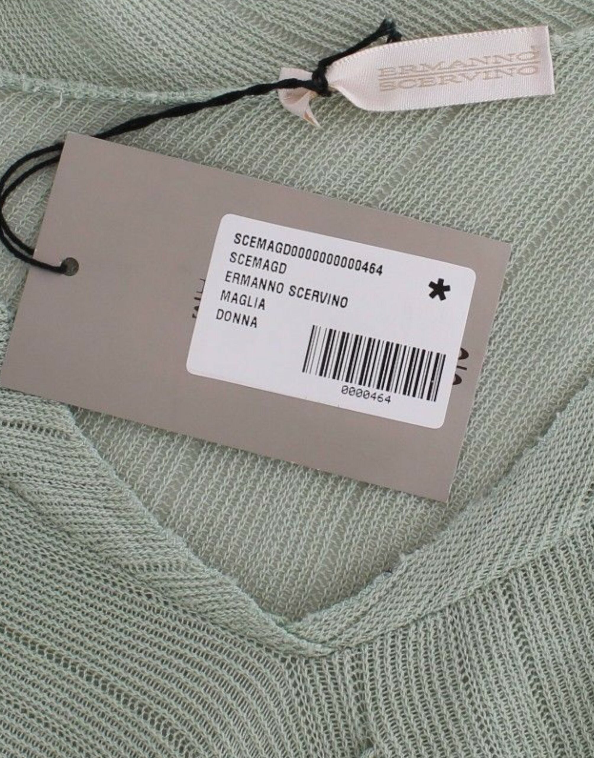 Ermanno Scervino Green Lightweight Knit Sweater Top Women's Blouse