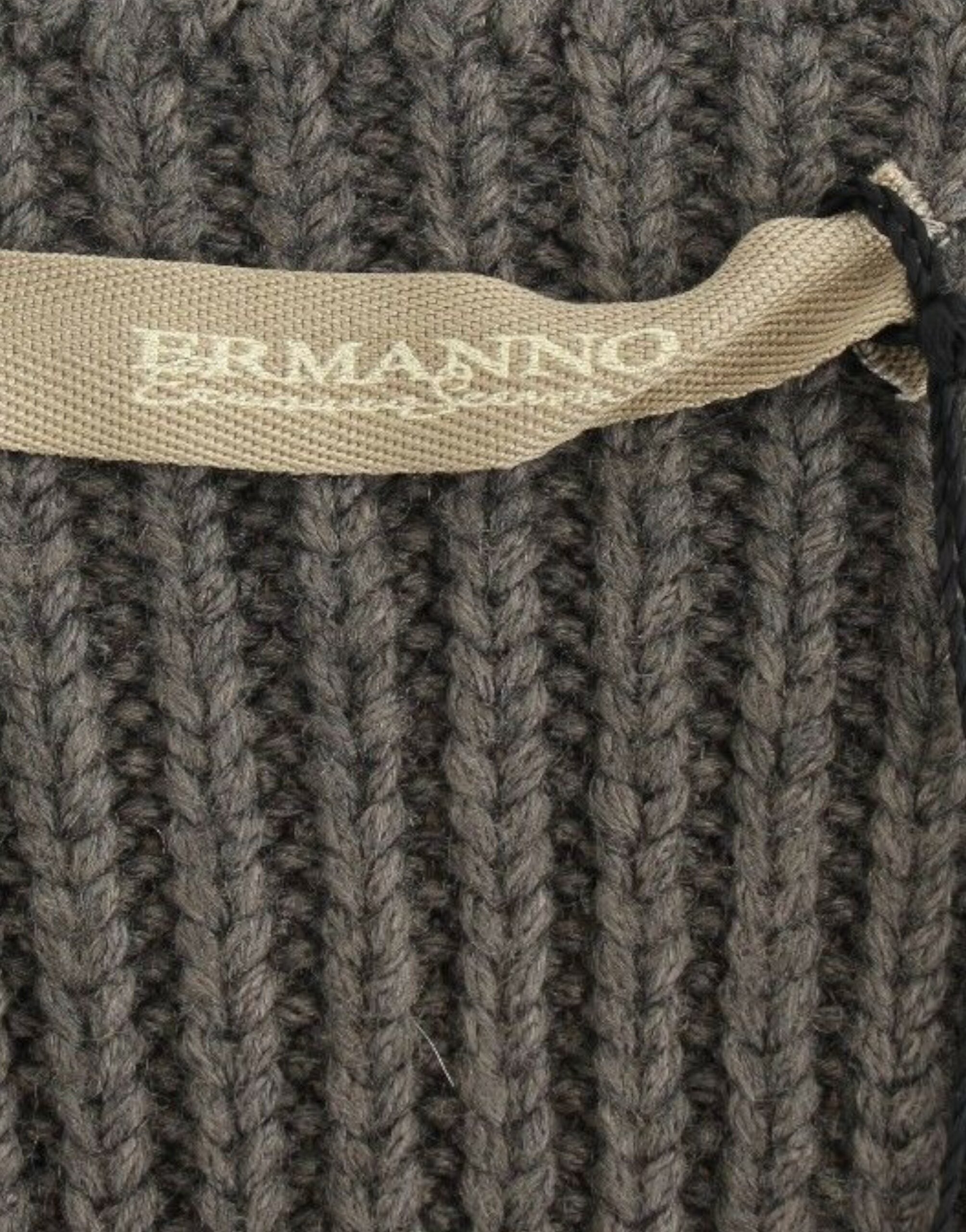 Ermanno Scervino Gray Knit Top Knitted Sweater Merino Women's Wool