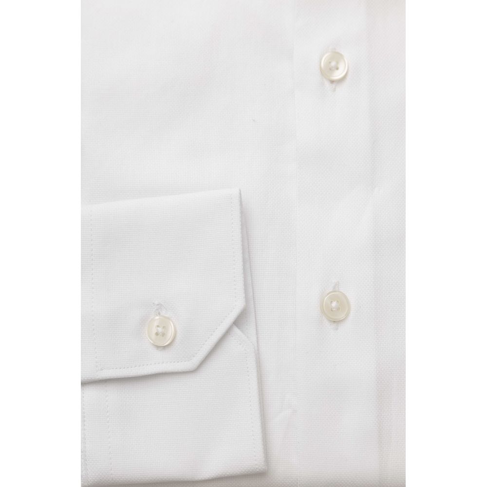 Bagutta White Cotton Men Men's Shirt