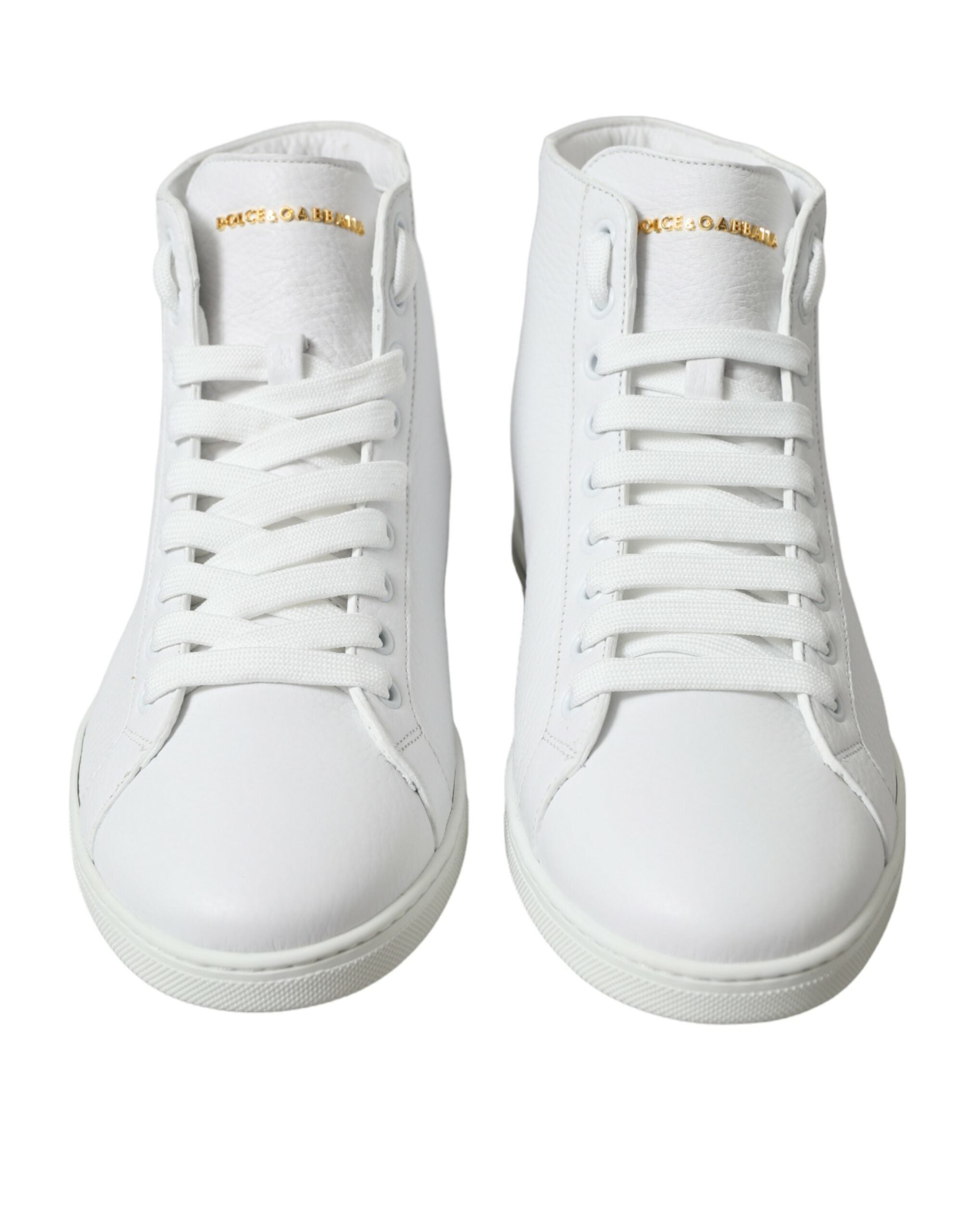Dolce & Gabbana White Saint Tropez High Top Men Sneakers Men's Shoes