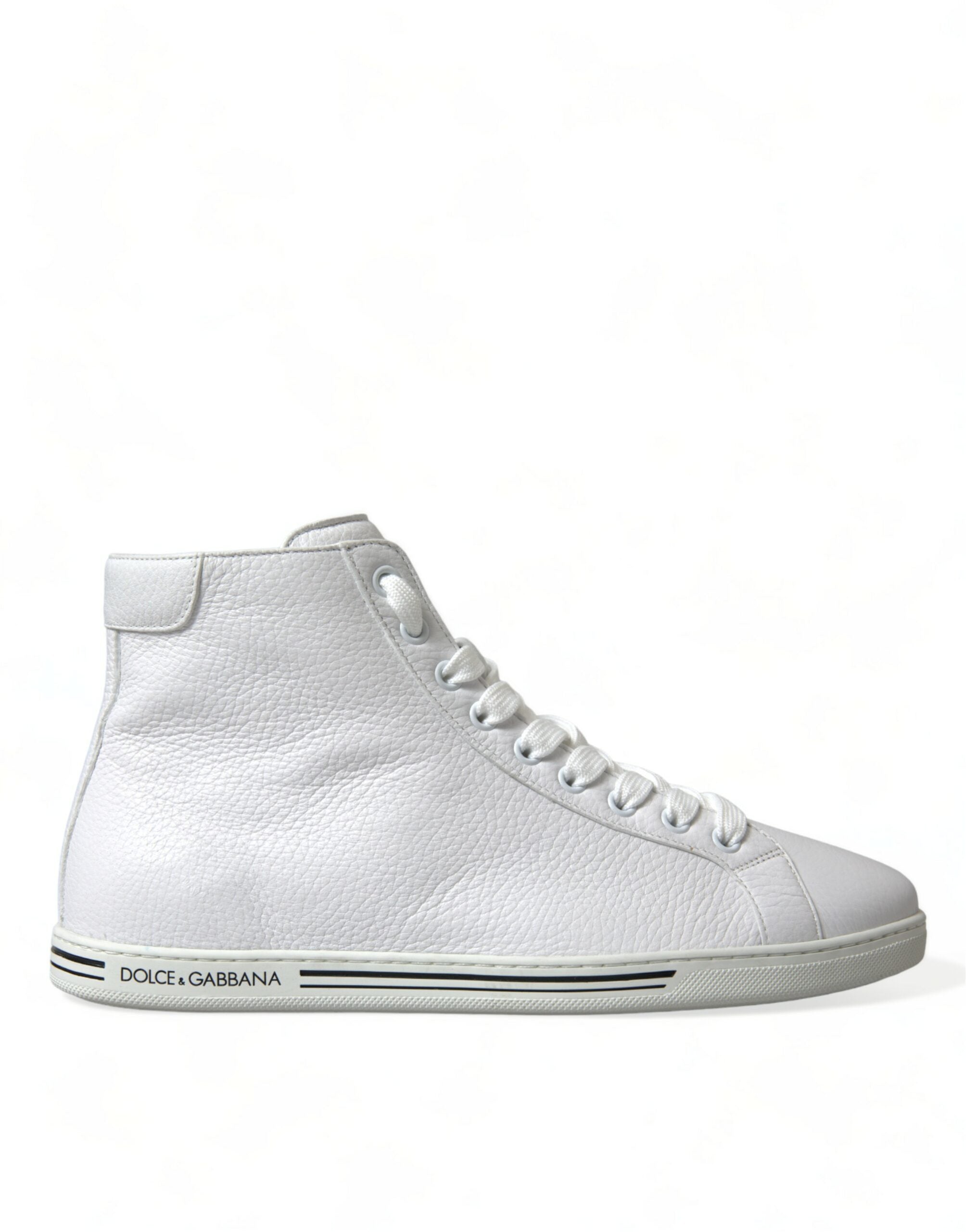 Dolce & Gabbana White Saint Tropez High Top Men Sneakers Men's Shoes