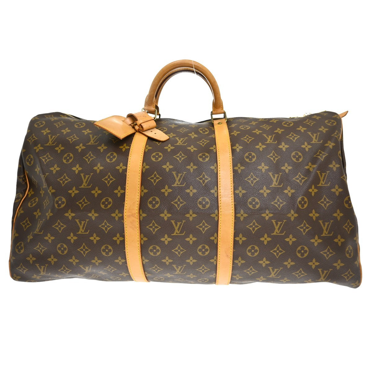 Louis Vuitton Keepall Monogram Brown Canvas Travel Bag Bag (Pre-Owned)