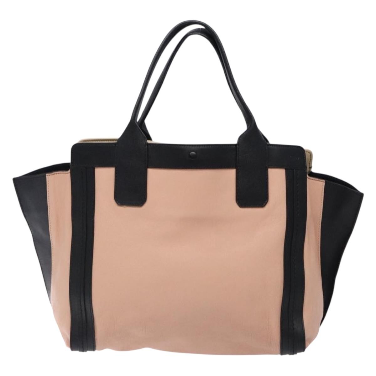 Chloe Alison East West Tote Leather Pink Leather Tote Bag Bag (Pre-Owned)
