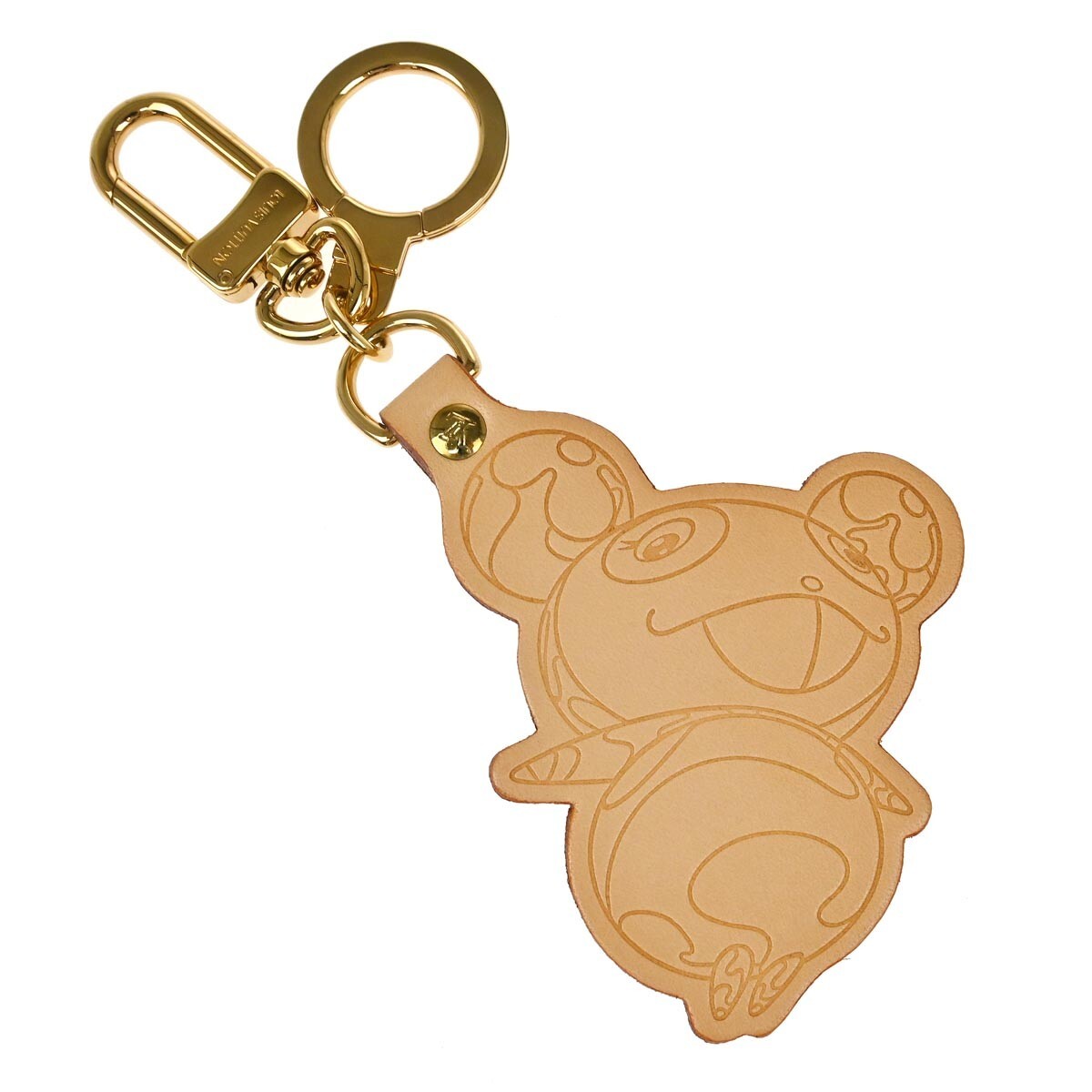 Louis Vuitton Murakami Panda Bag Charm And Keychain Vachetta Leather Beige Leather Charms And Keychains Accessory (Pre-Owned)
