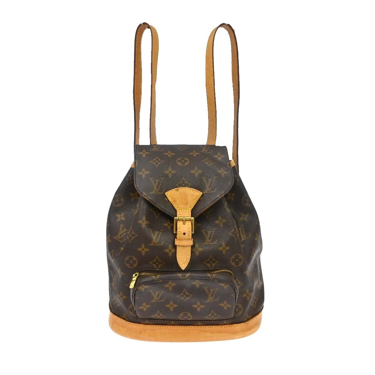 Louis Vuitton Vintage Montsouris Monogram Canvas Brown Canvas Backpack Bag (Pre-Owned)