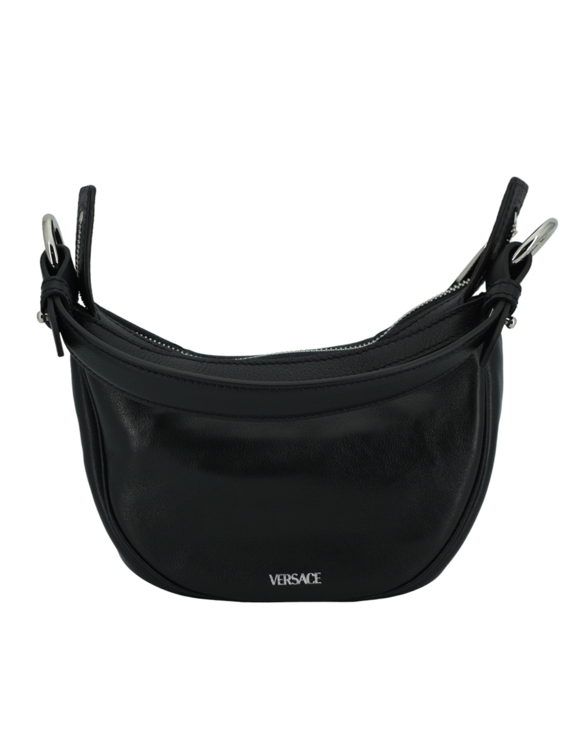 Versace Elegant Black Mini Hobo Shoulder Women's Bag