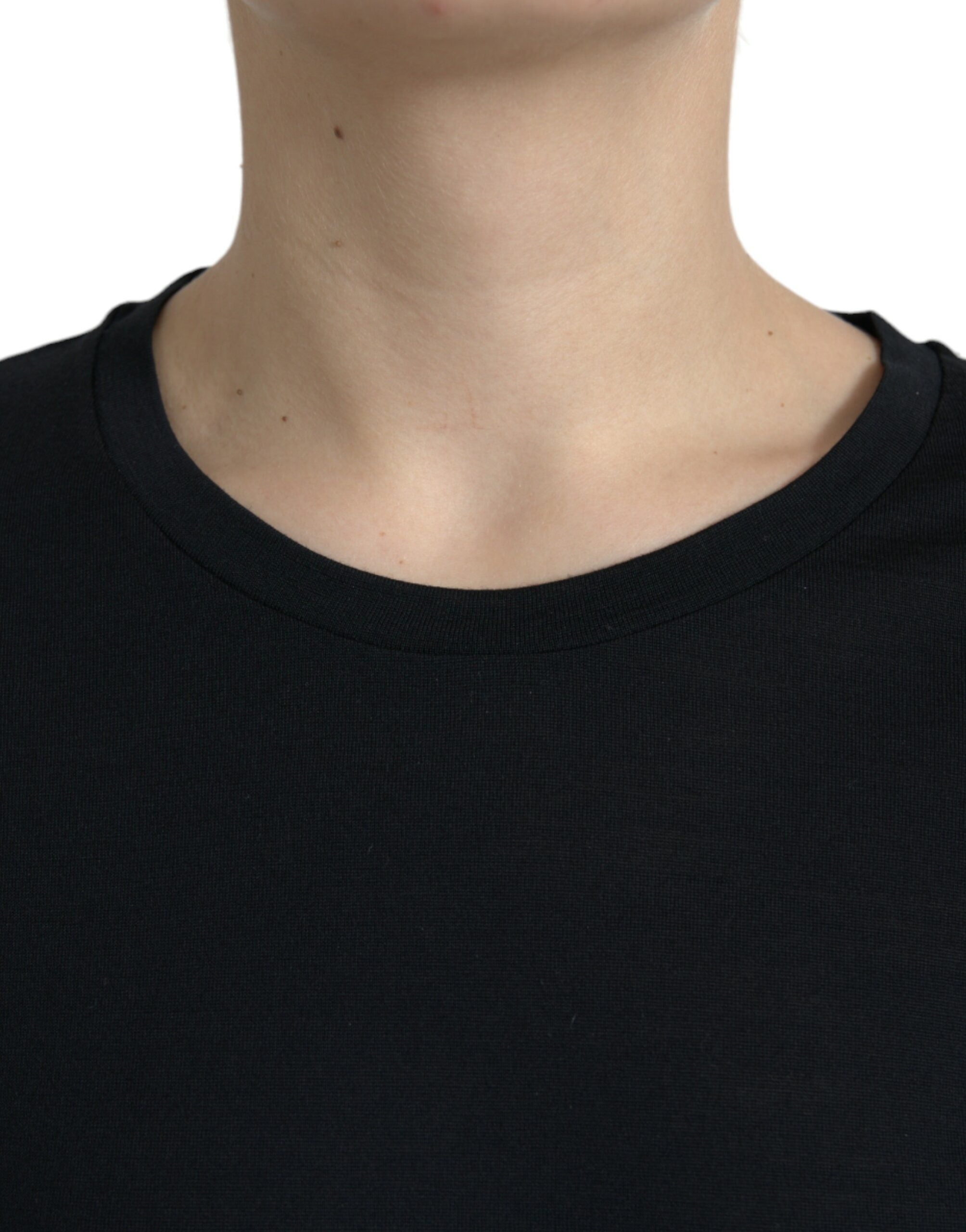Dolce & Gabbana Elegant Wool Crew Neck Women's Tee