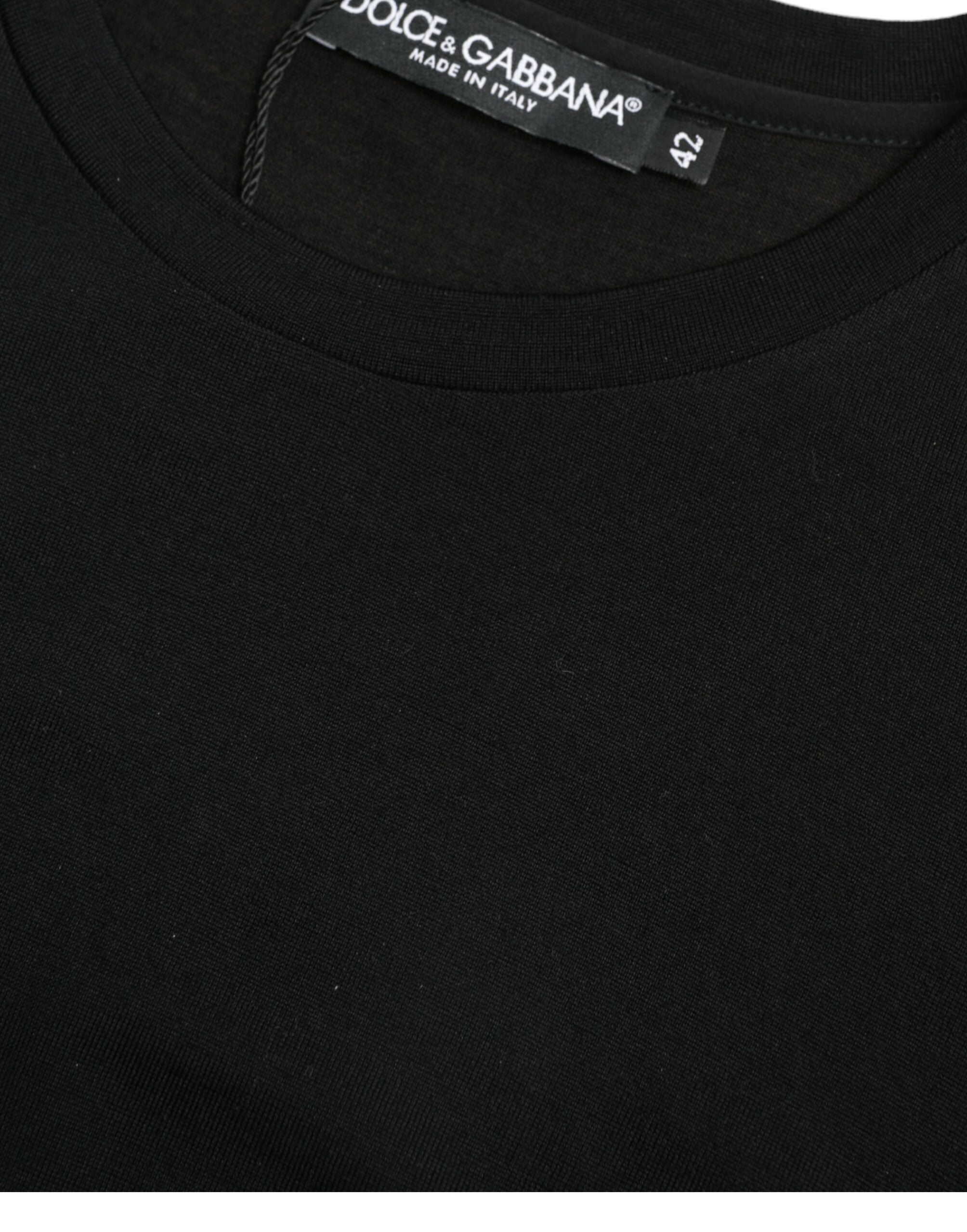 Dolce & Gabbana Elegant Wool Crew Neck Women's Tee