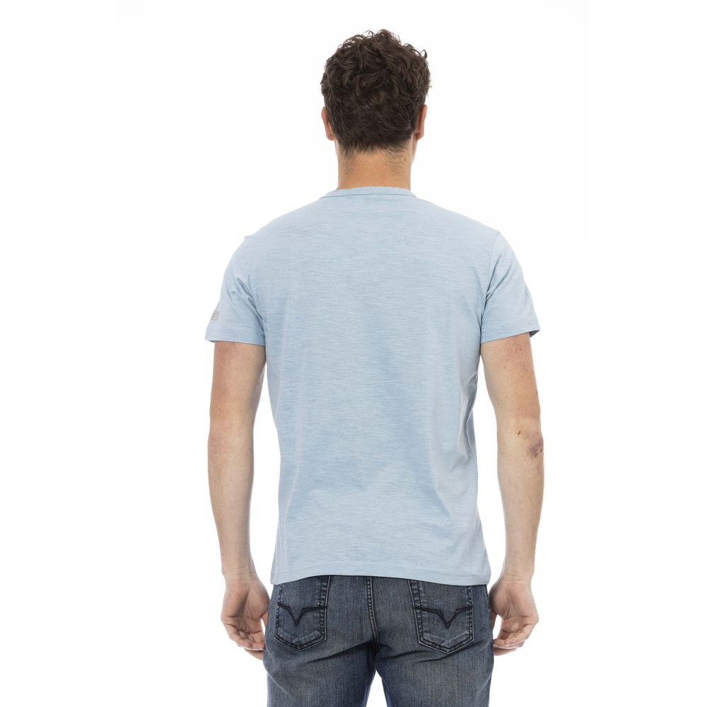 Trussardi Action Light Blue Cotton Men Men's T-Shirt