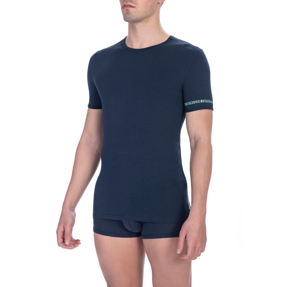 Bikkembergs Black Cotton Men T-Shirt Men's Pair