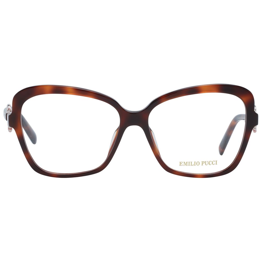 Emilio Pucci Brown Plastic Glasses Women's (Frames)