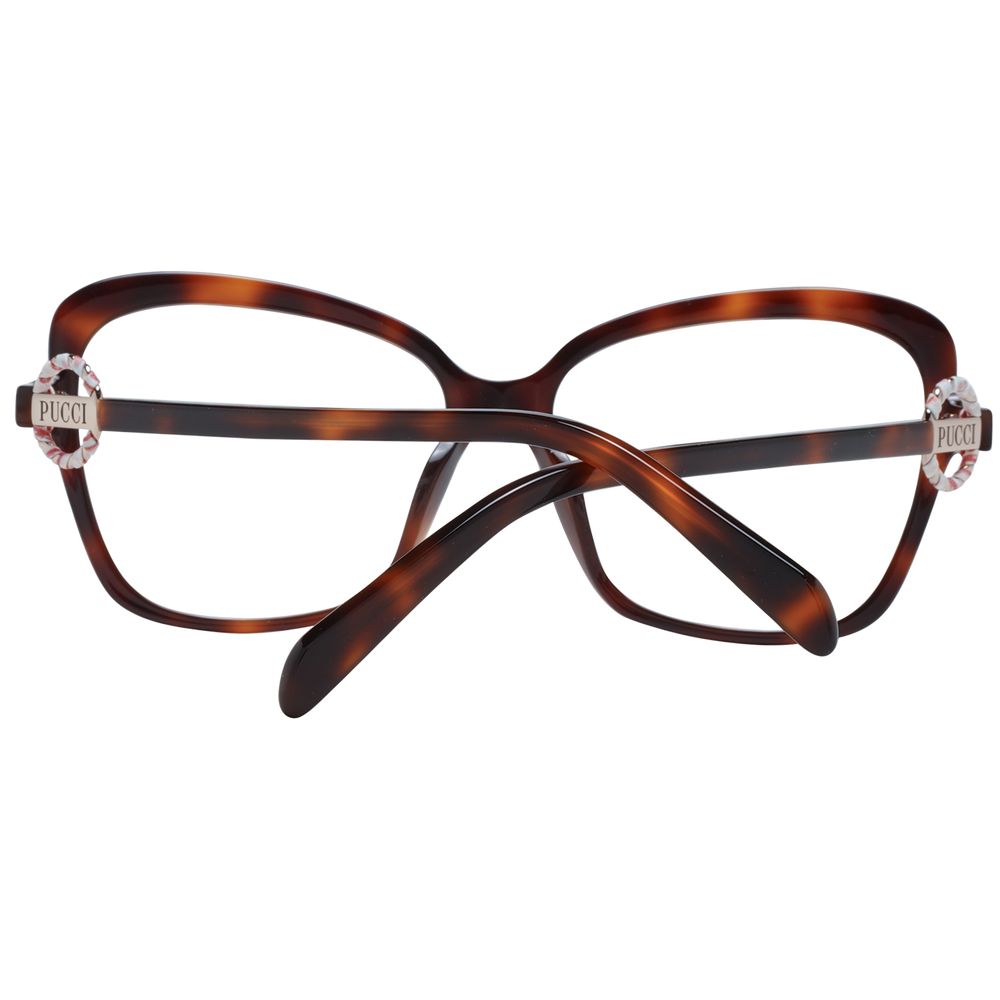 Emilio Pucci Brown Plastic Glasses Women's (Frames)