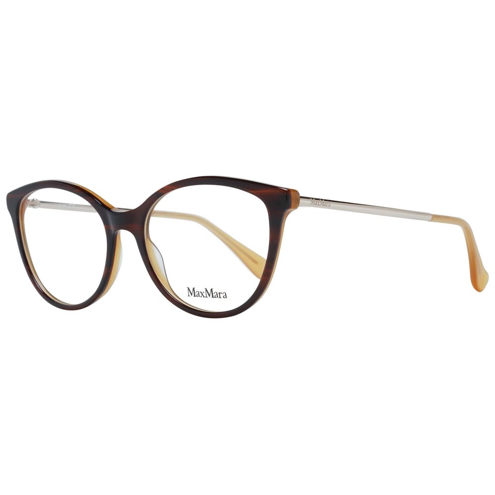 Max Mara Brown Metal & Plastic Glasses Women's (Frames)