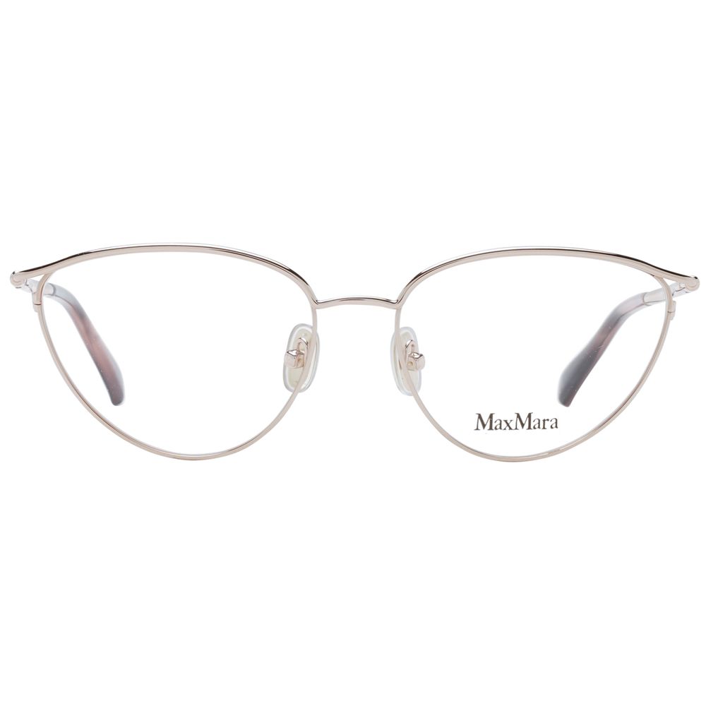 Max Mara Rose Gold Metal Glasses Women's (Frames)
