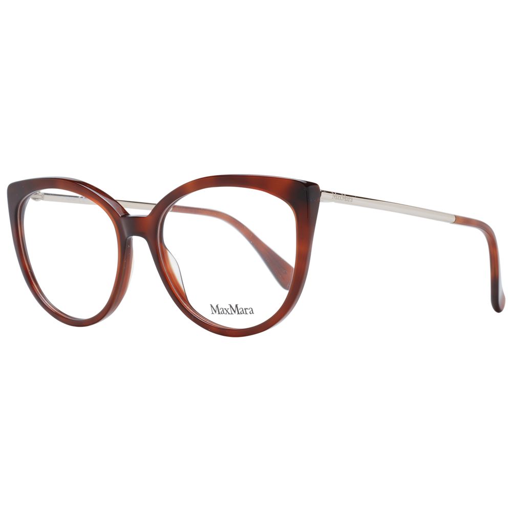 Max Mara Brown Plastic Glasses Women's (Frames)