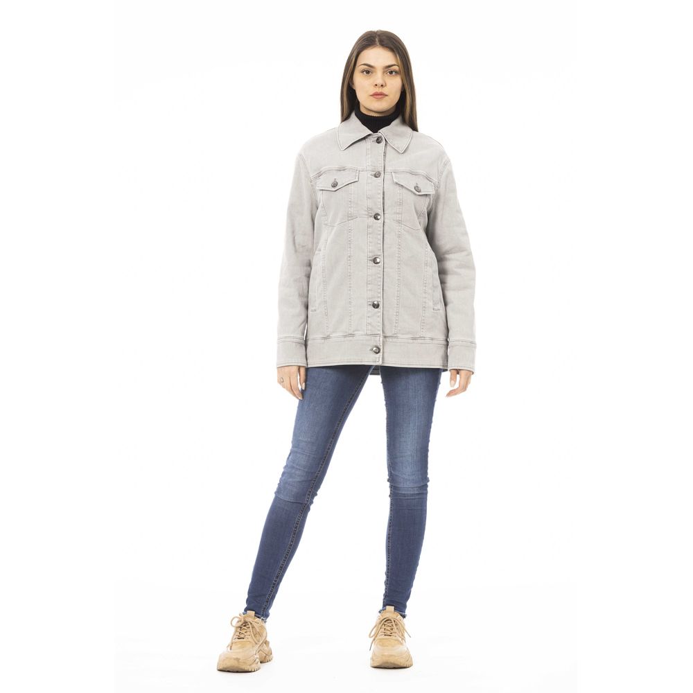 Jacob Cohen Gray Cotton Women Women's Jacket