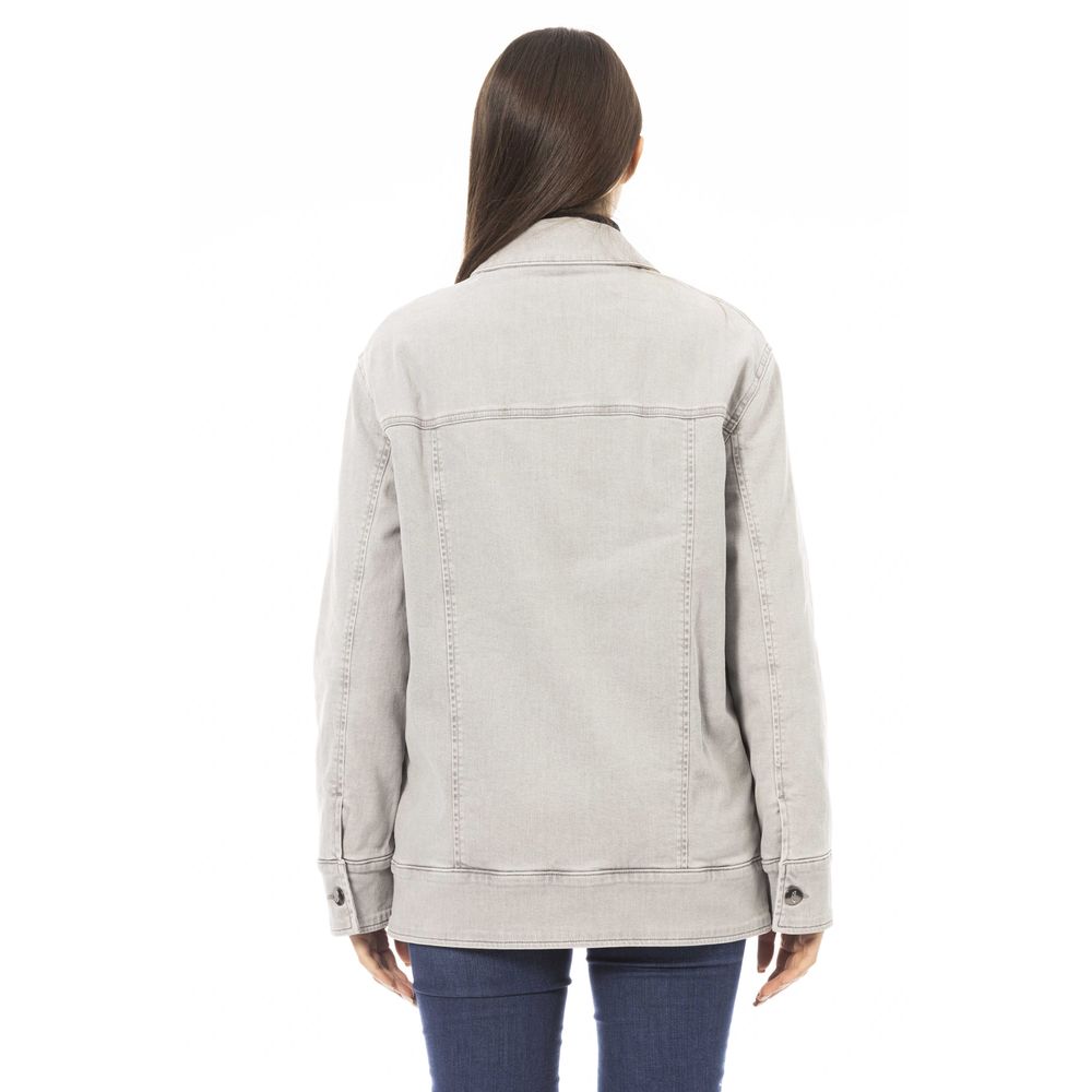 Jacob Cohen Gray Cotton Women Women's Jacket