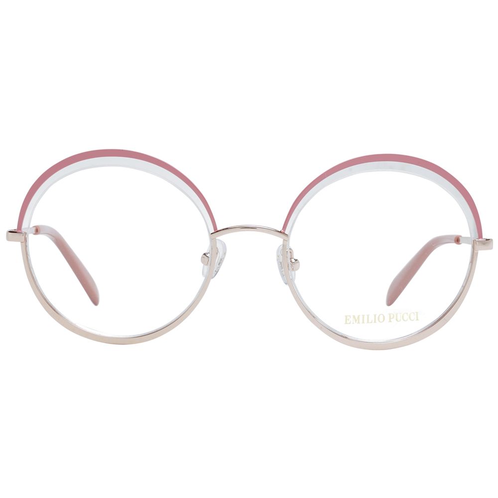 Emilio Pucci Pink Metal Glasses Women's (Frames)