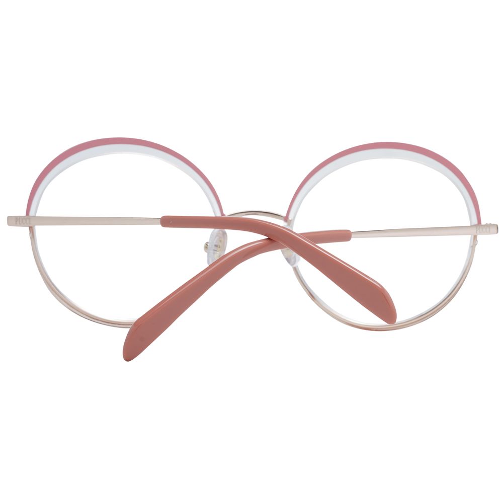 Emilio Pucci Pink Metal Glasses Women's (Frames)