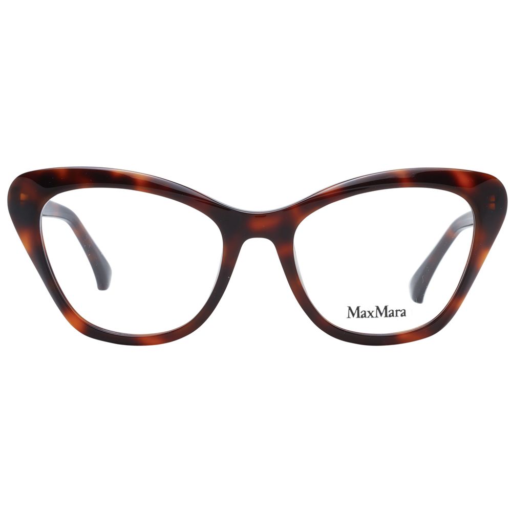 Max Mara Brown Plastic Glasses Women's (Frames)