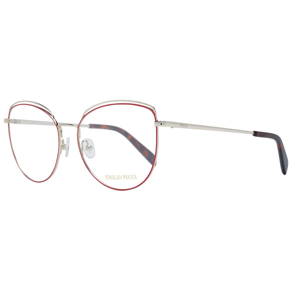 Emilio Pucci Red Metal Glasses Women's (Frames)