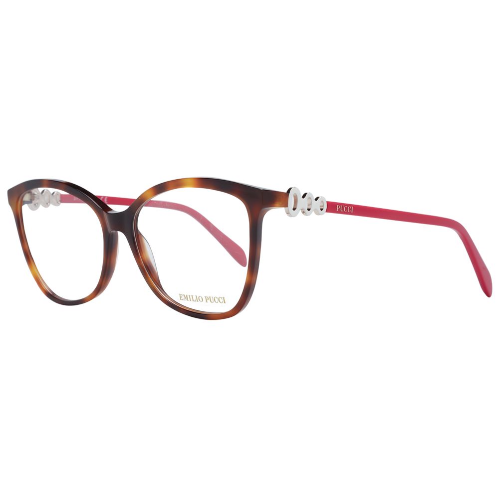 Emilio Pucci Brown Plastic Glasses Women's (Frames)