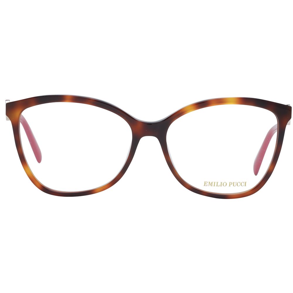 Emilio Pucci Brown Plastic Glasses Women's (Frames)