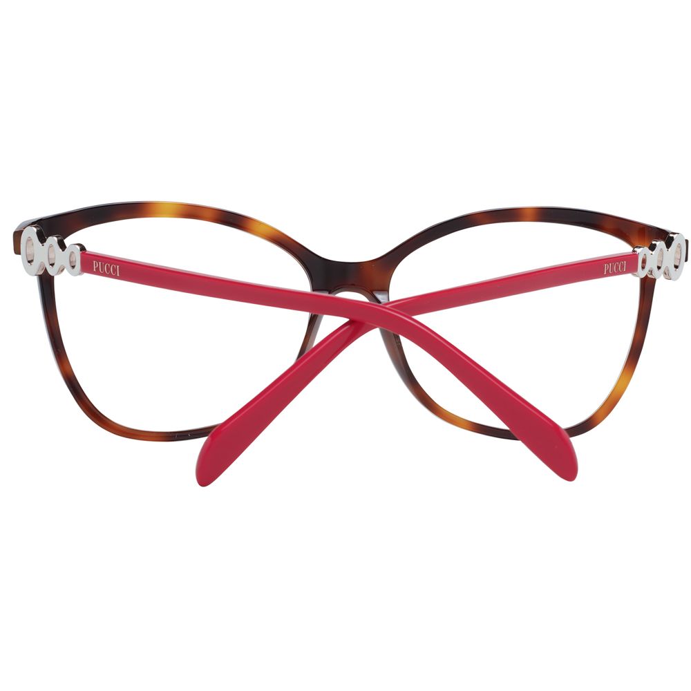 Emilio Pucci Brown Plastic Glasses Women's (Frames)