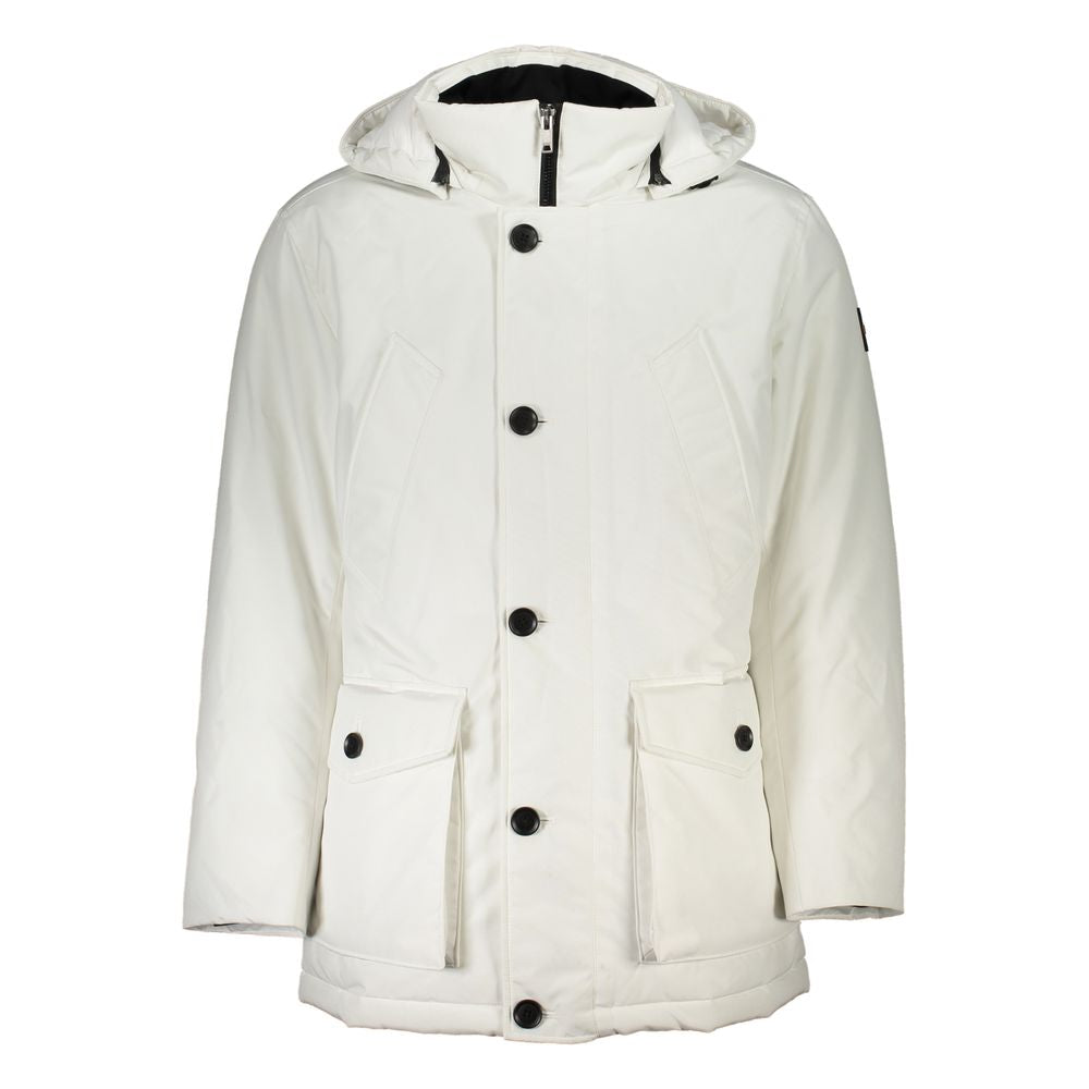 Hugo Boss White Elastane Men's Jacket
