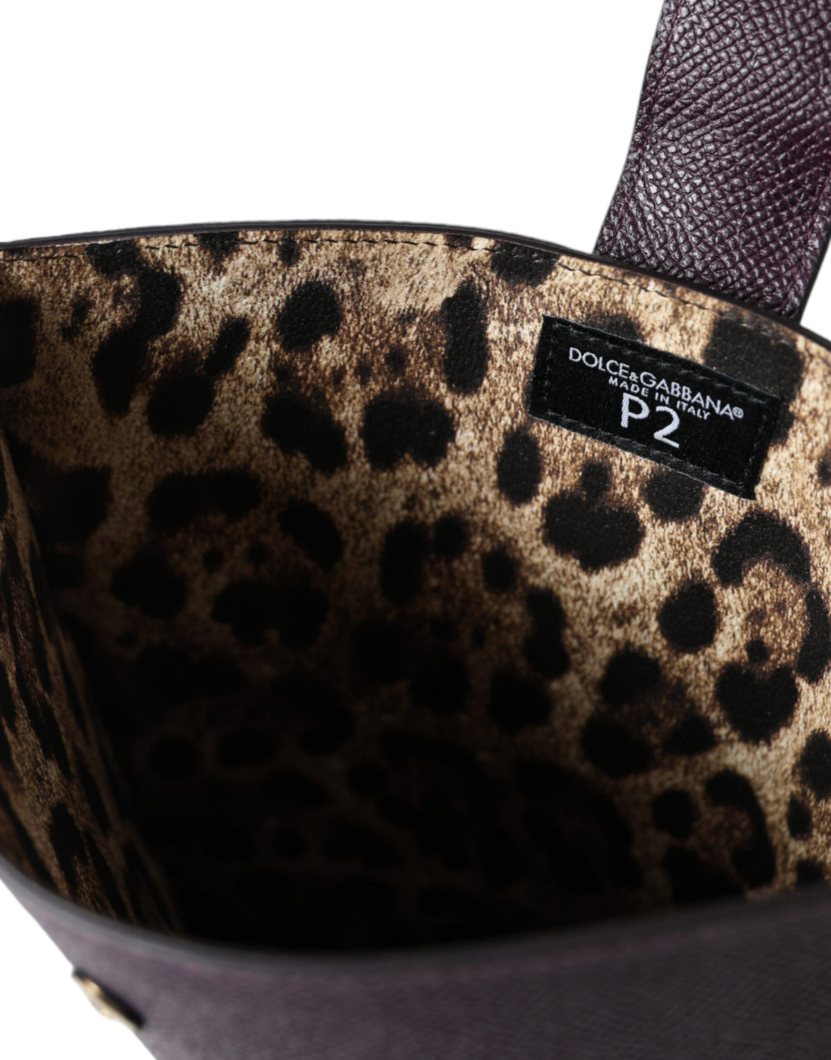 Dolce & Gabbana Dark Brown Leather Logo Plaque Cover Sleeve Tablet Women's Case