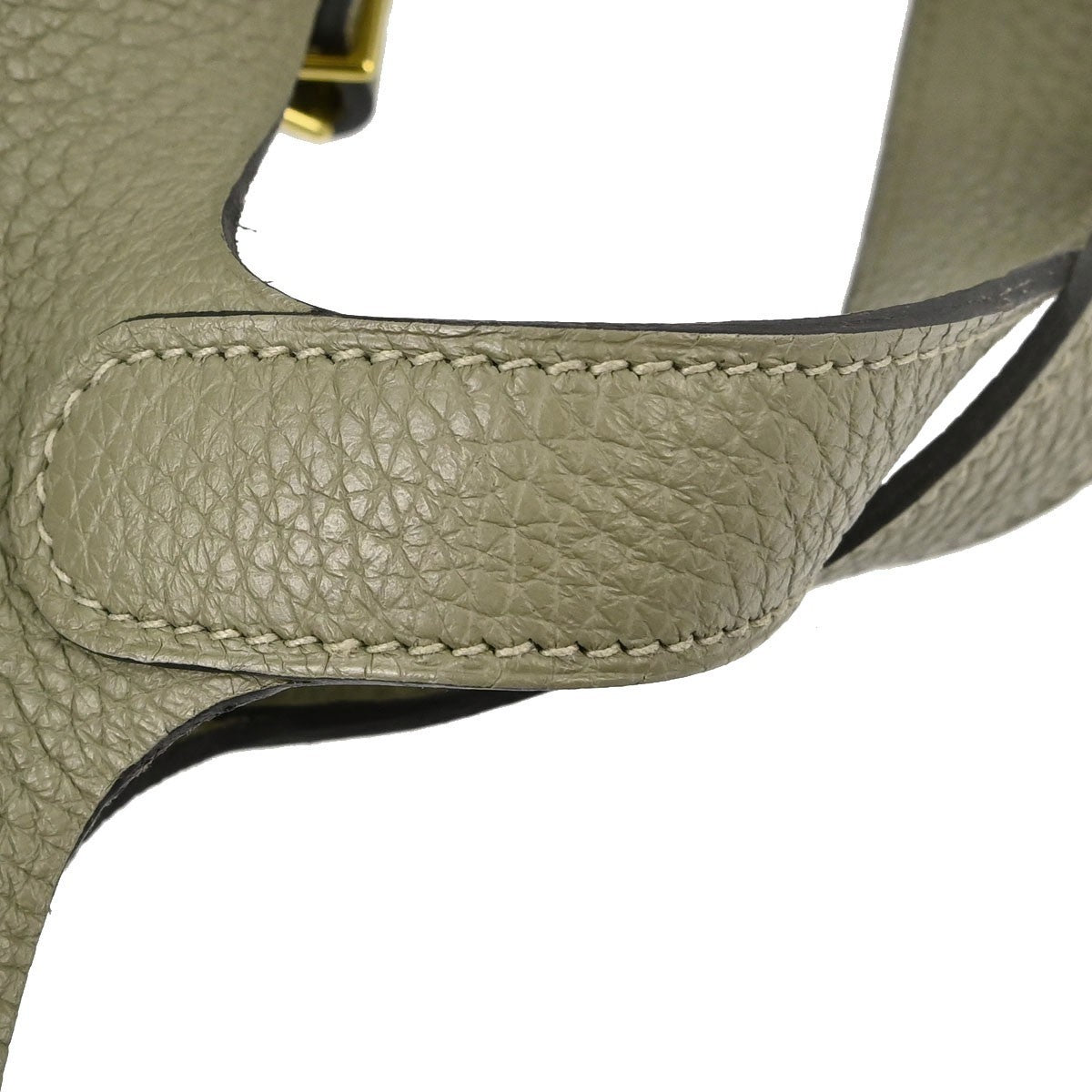 Hermes Picotin Lock Clemence Green Leather Handbag (Pre-Owned)