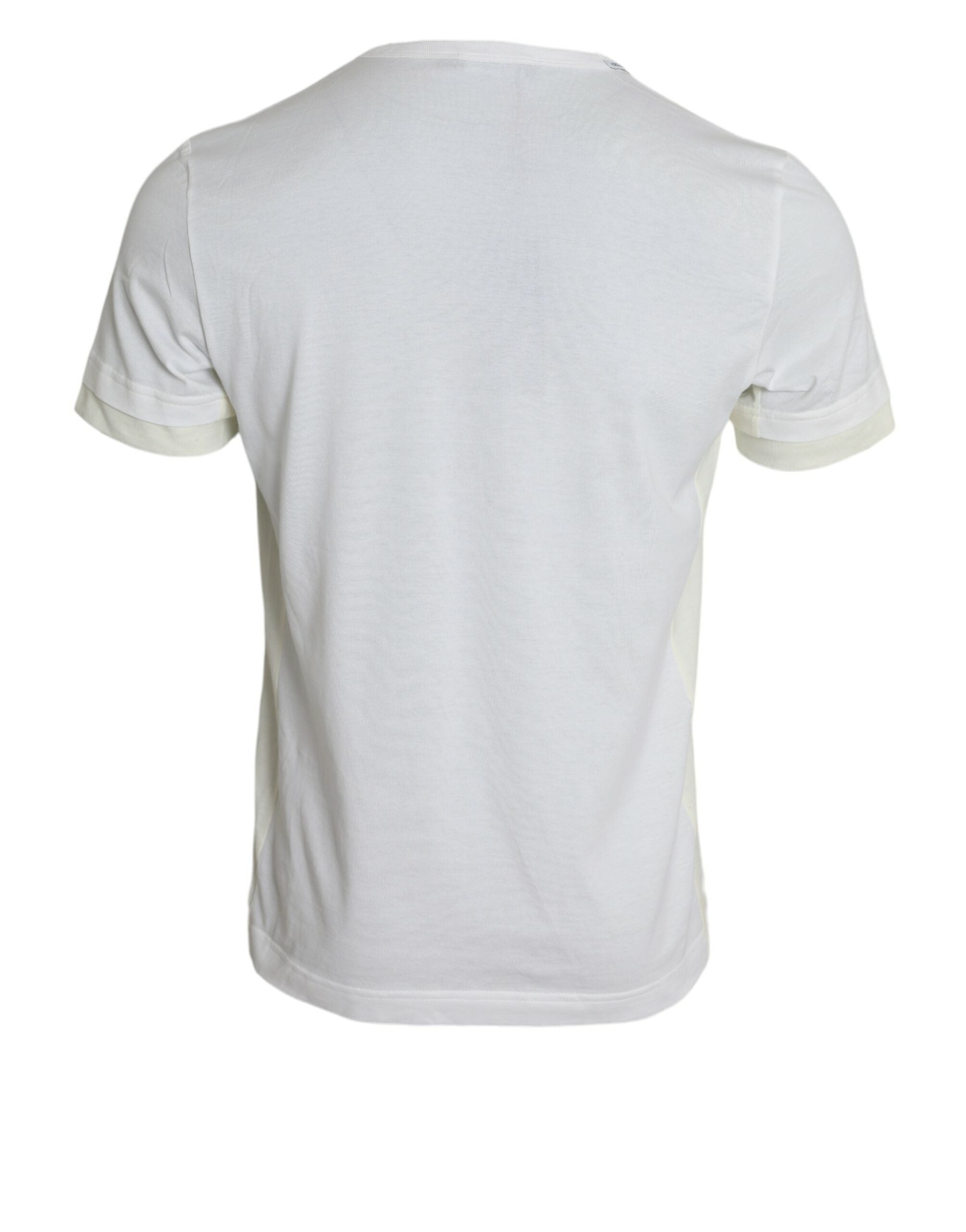 Dolce & Gabbana Elegant White Crew Neck Cotton Men's Tee
