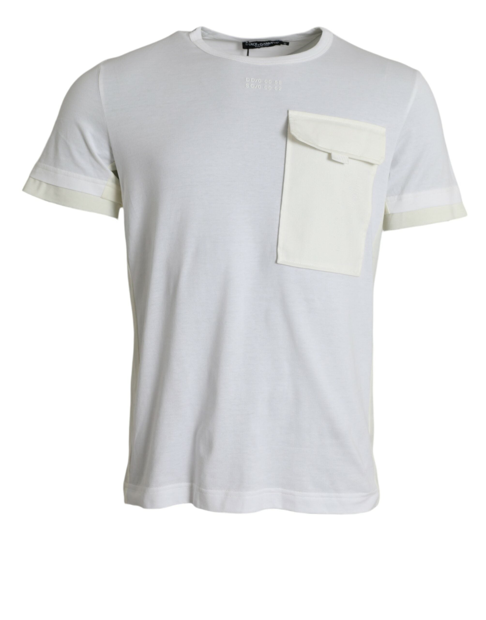 Dolce & Gabbana Elegant White Crew Neck Cotton Men's Tee