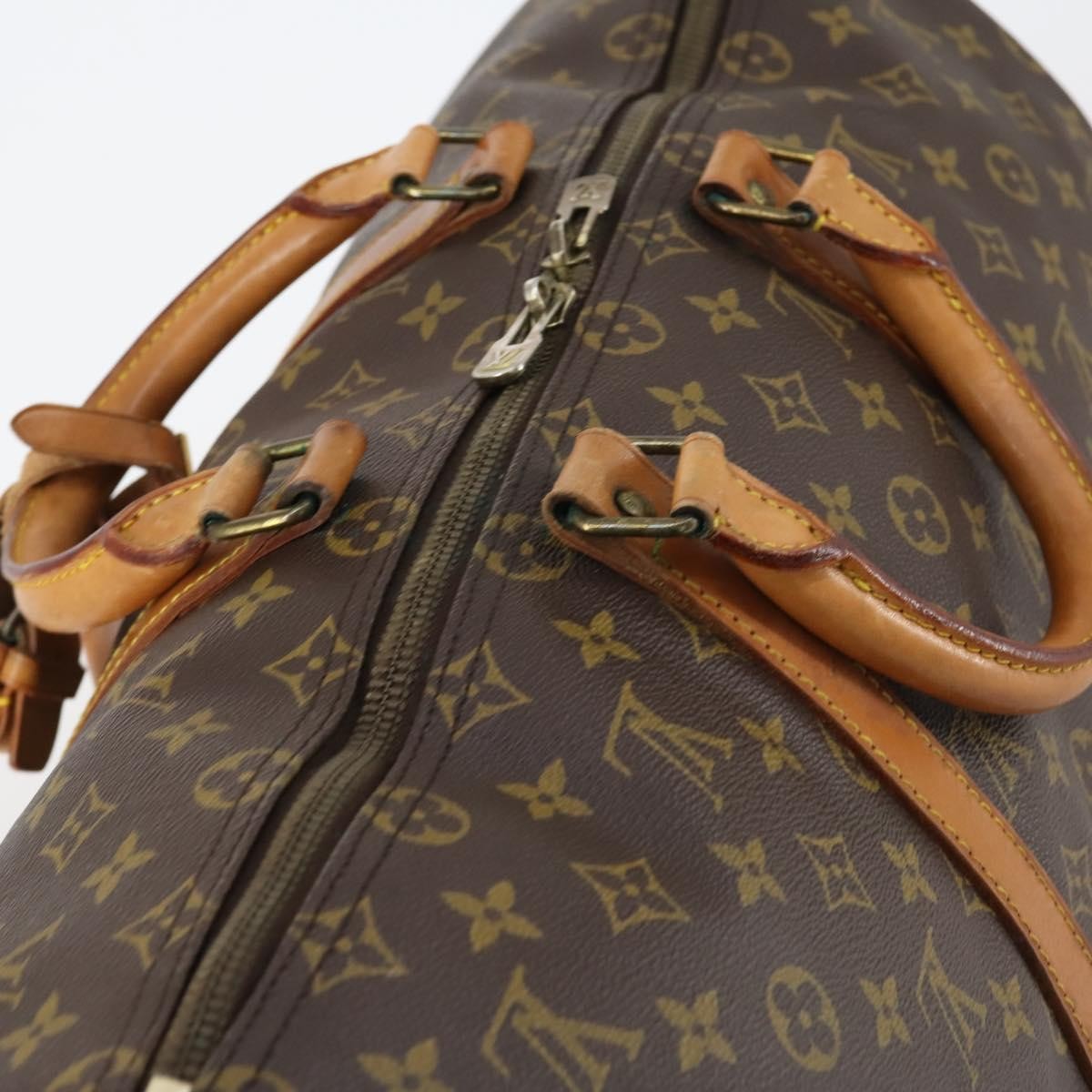 Louis Vuitton Keepall Monogram Canvas Brown Canvas Travel Bag Bag (Pre-Owned)