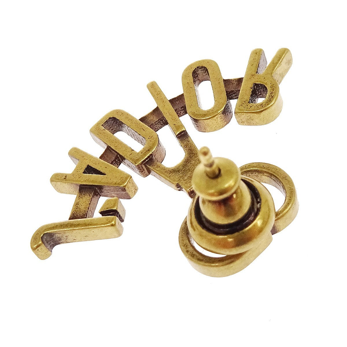 Christian Dior J'adior Bee Stud Metal Gold Gold_Plated Earrings Jewelry (Pre-Owned)