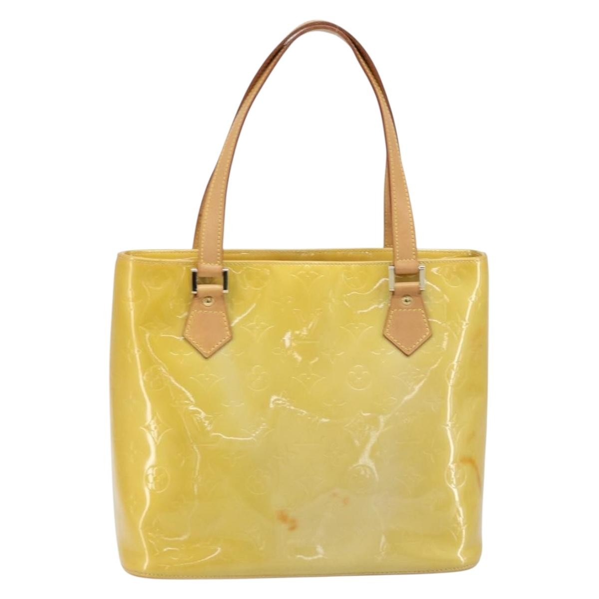 Louis Vuitton Houston Monogram Vernis Beige Patent_Leather Tote Bag Bag (Pre-Owned)