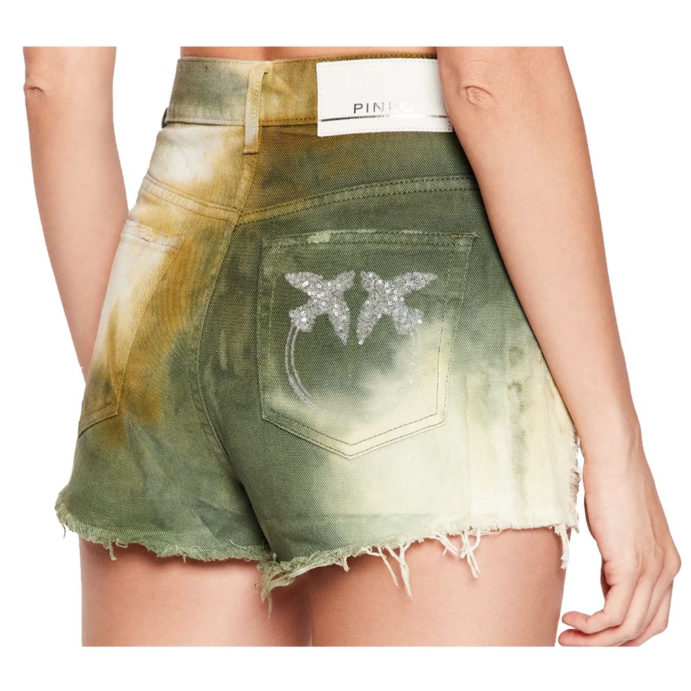 PINKO Green Cotton Women Women's Shorts