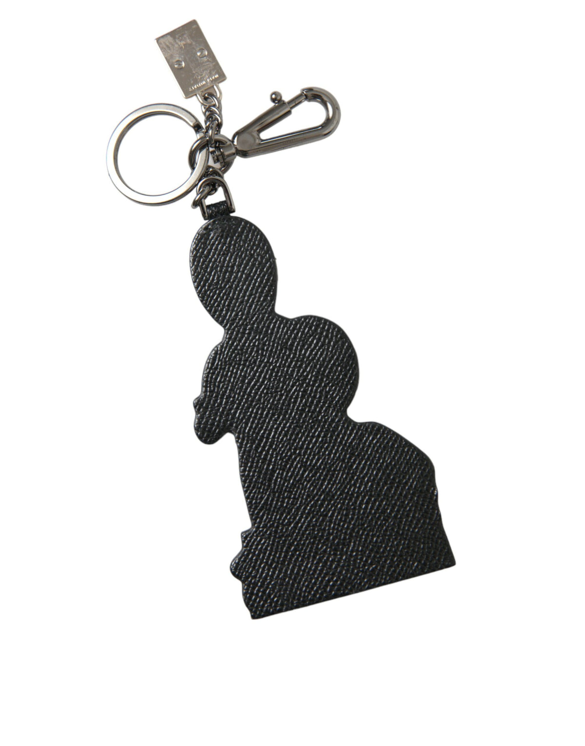 Dolce & Gabbana Leather Dominico Stefano #DGFAMILY Logo Badge Men's Keychain