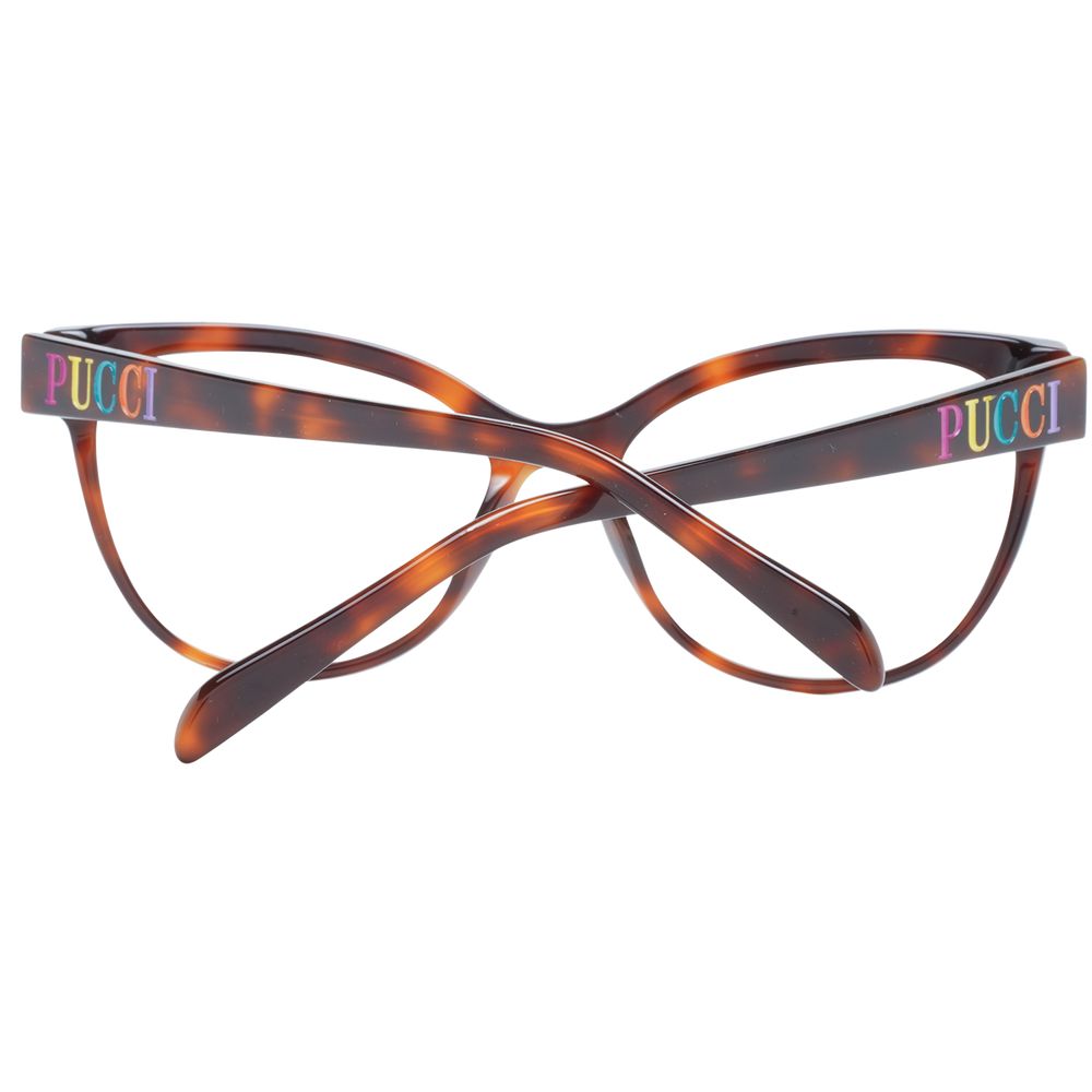 Emilio Pucci Brown Plastic Glasses Women's (Frames)