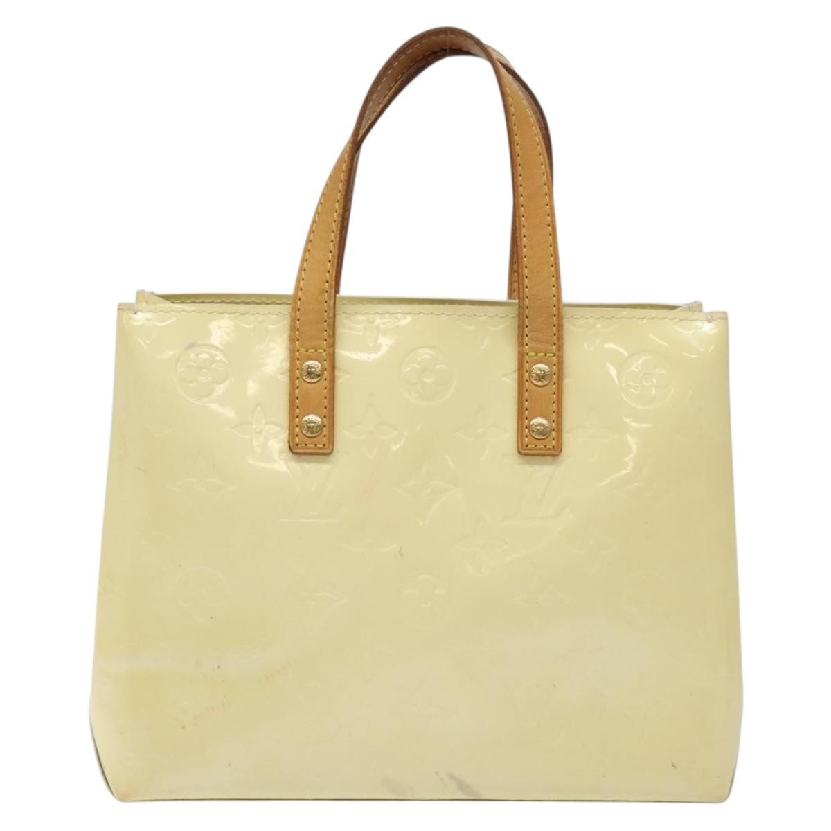 Louis Vuitton Reade Monogram Vernis Beige Patent_Leather Bag (Pre-Owned)