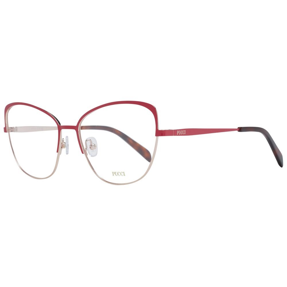 Emilio Pucci Red Metal Glasses Women's (Frames)