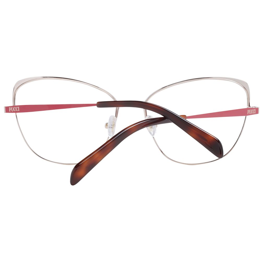 Emilio Pucci Red Metal Glasses Women's (Frames)