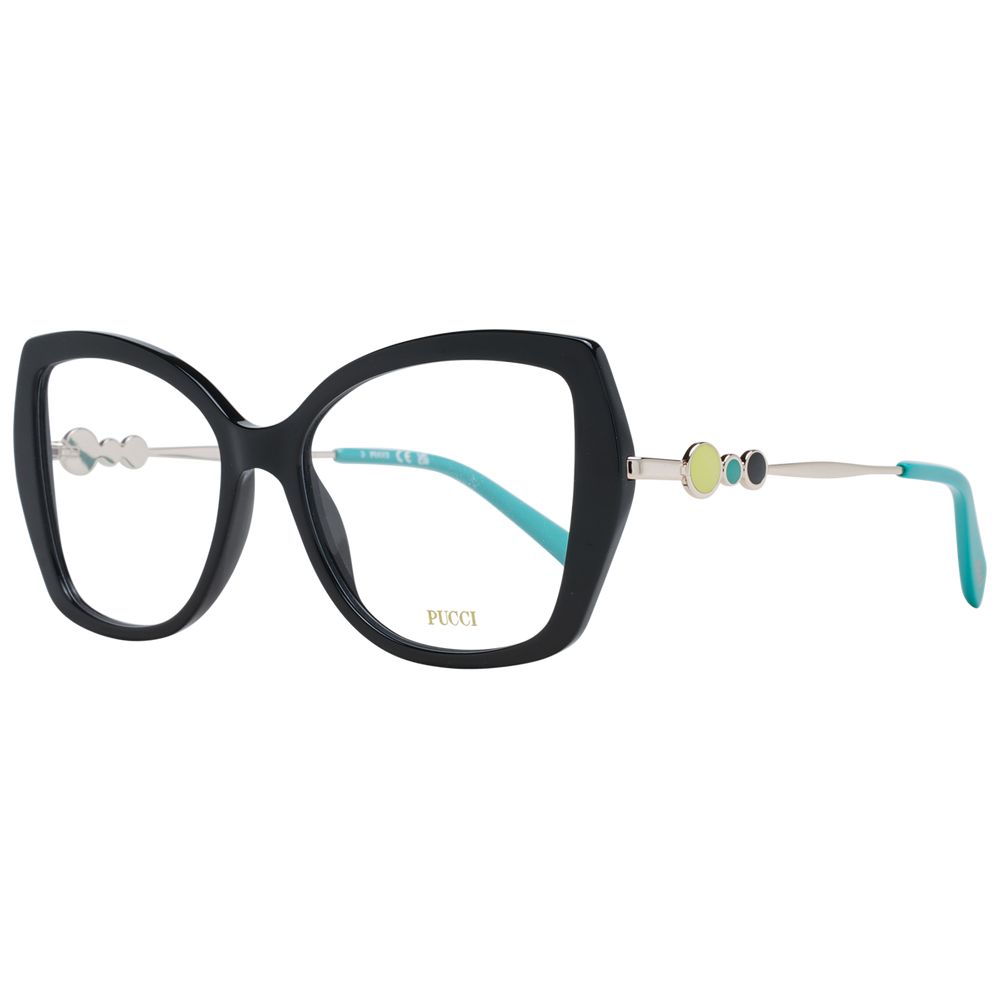 Emilio Pucci Black Plastic Glasses Women's (Frames)