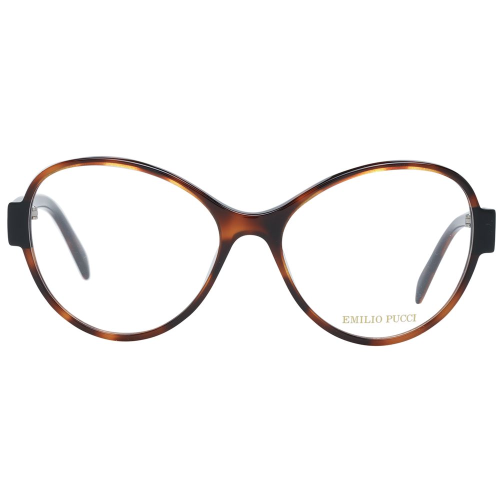Emilio Pucci Brown Plastic Glasses Women's (Frames)