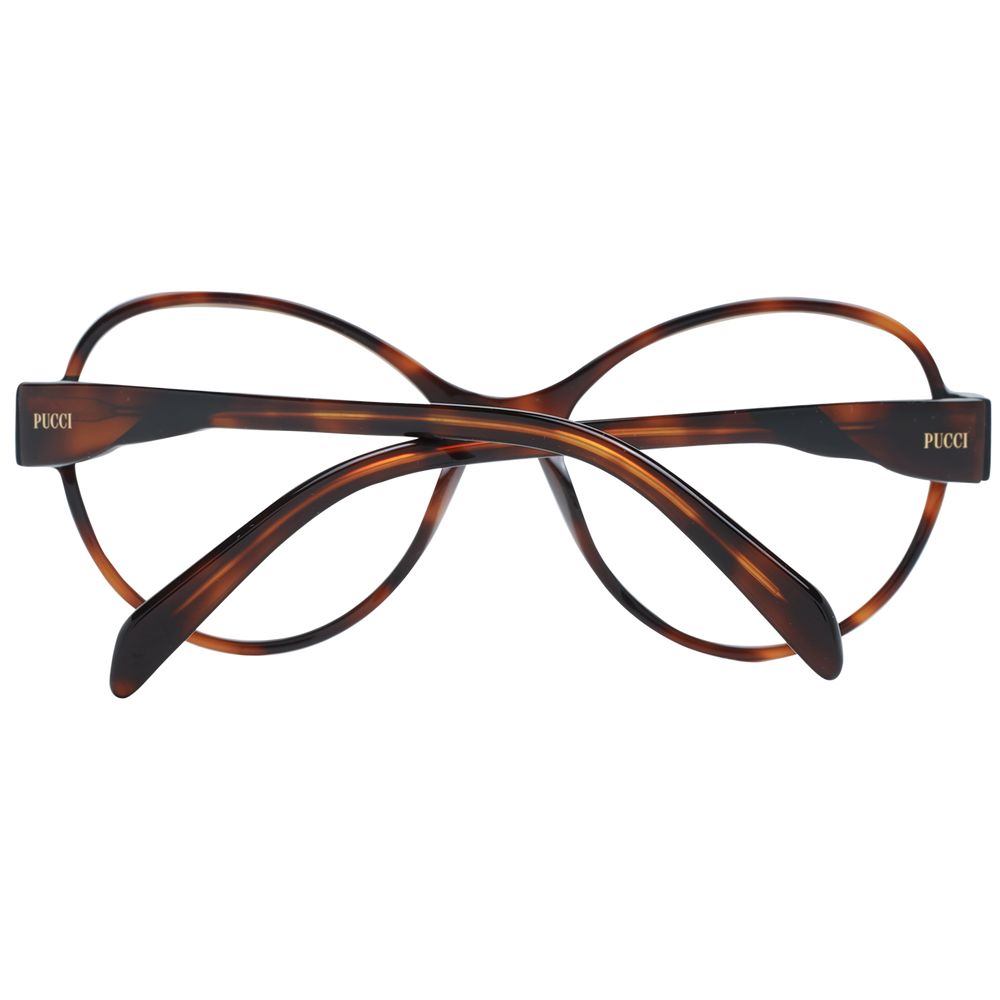 Emilio Pucci Brown Plastic Glasses Women's (Frames)