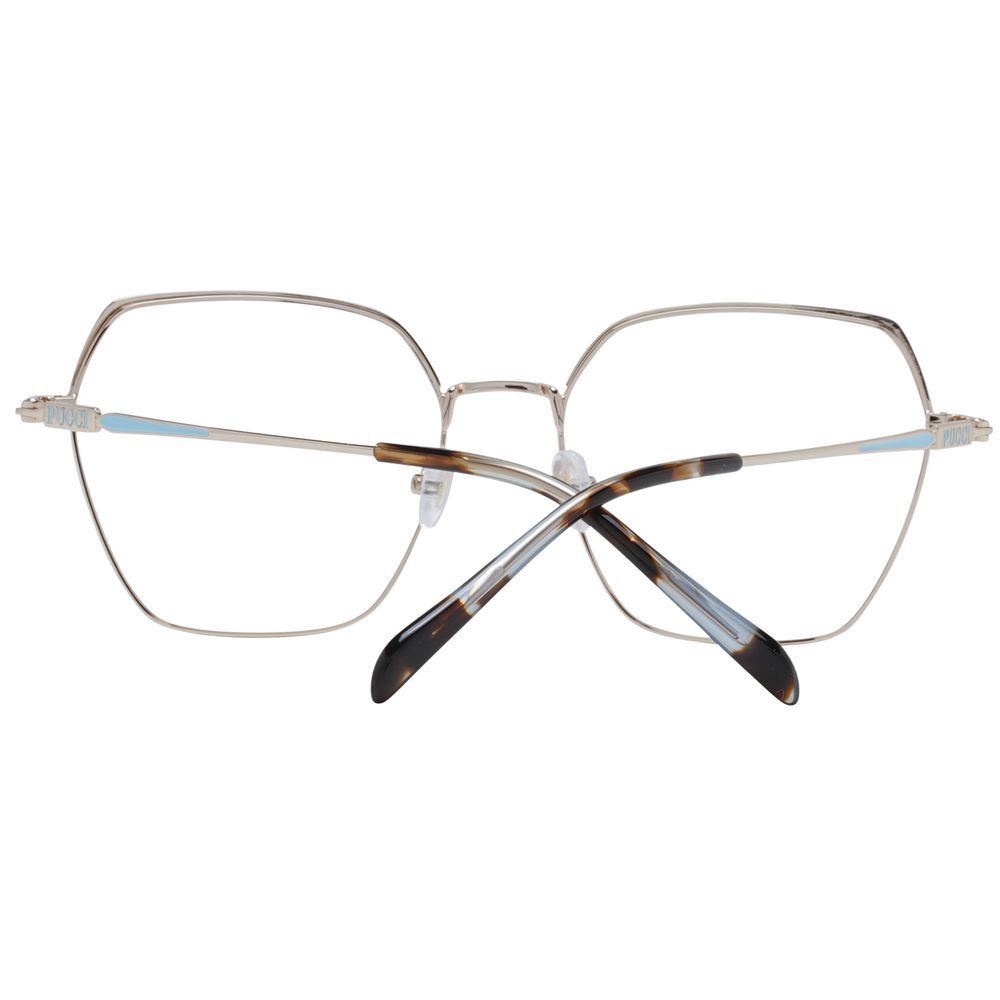 Emilio Pucci Gold Metal Glasses Women's (Frames)